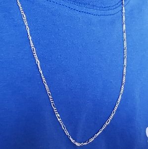 925 Sterling Silver Figaro necklace
